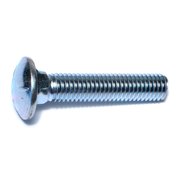 MIDWEST FASTENER 1/2"-13 x 2-1/2" Zinc Plated Grade 5 Steel Coarse Thread Carriage Bolts 6PK 31904